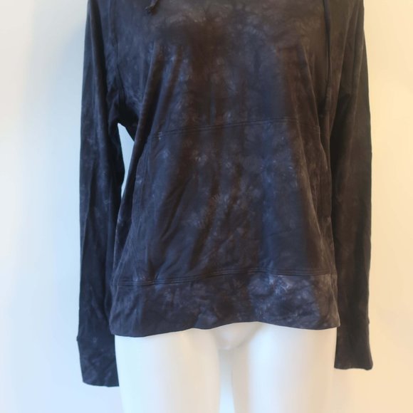 Womens Sun50 Black Gray Sun Protection Apparel Tie Dye Hooded Top S * - Picture 5 of 9